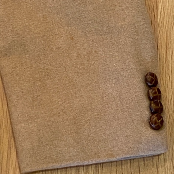 Vintage Mens Classic Mongolian Camel Hair Tan Sport Coat /  Size 41 Regular - Picture 10 of 13